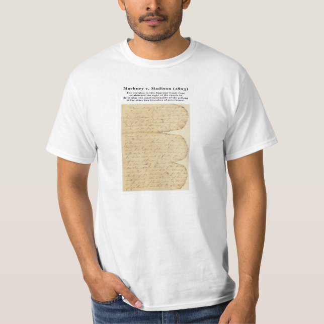 Marbury v. Madison, 5 U.S. 137 (1803) T-Shirt (Front)