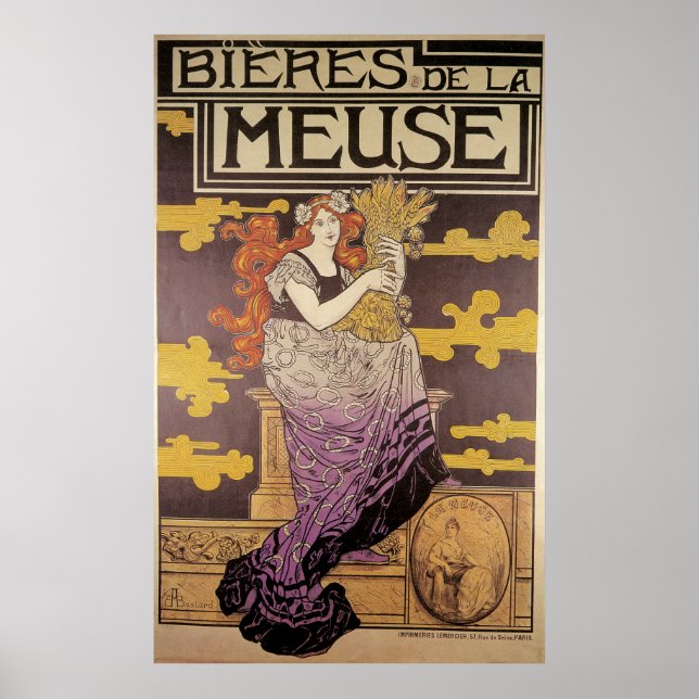 Marc Auguste Bastard Bieres De La Meuse Poster (Front)