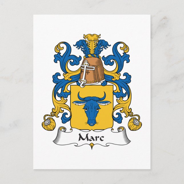 Marc Family Crest Postcard (Front)