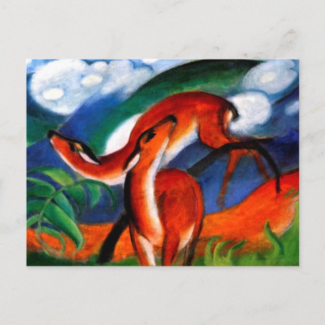 Marc - Red Deer II Postcard (Front)