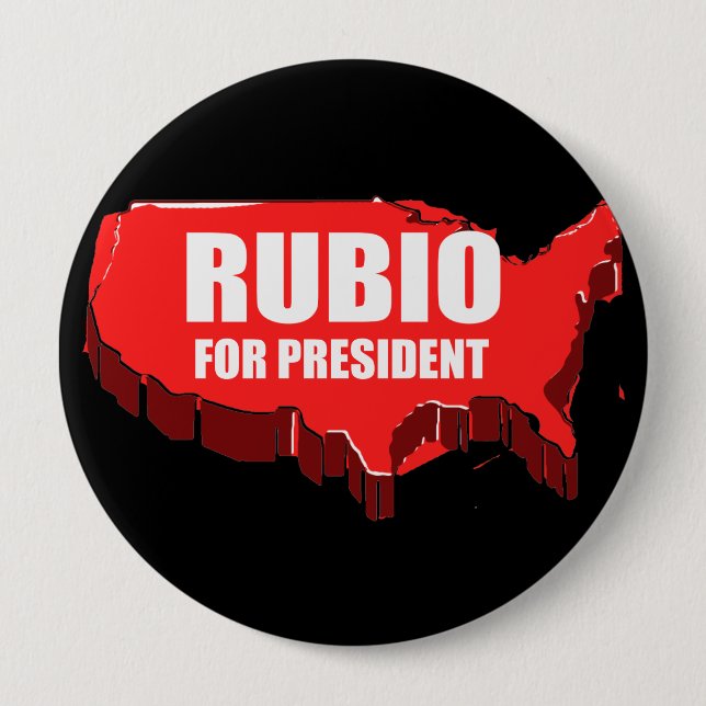 MARC RUBIO 2012 10 CM ROUND BADGE (Front)