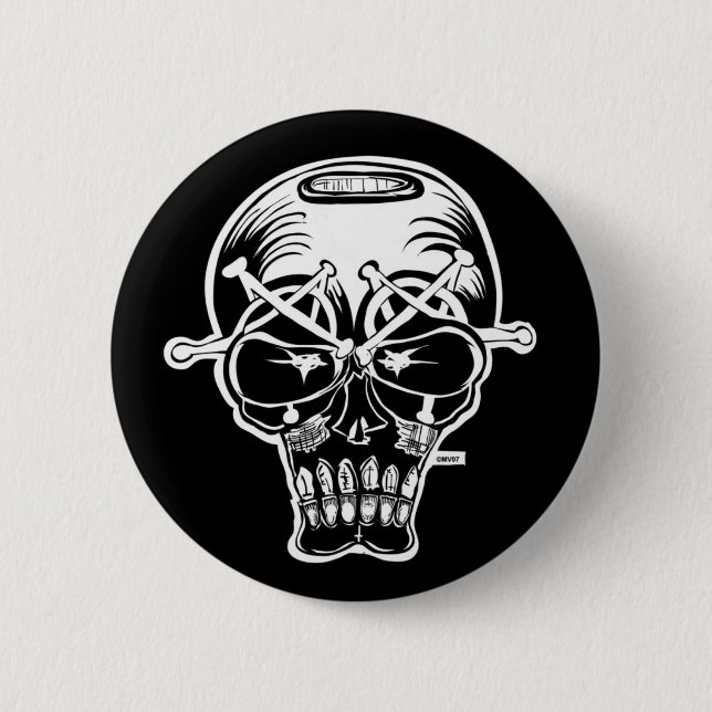 MARC VACHON EVILEYES ROUND BUTTON (Front)