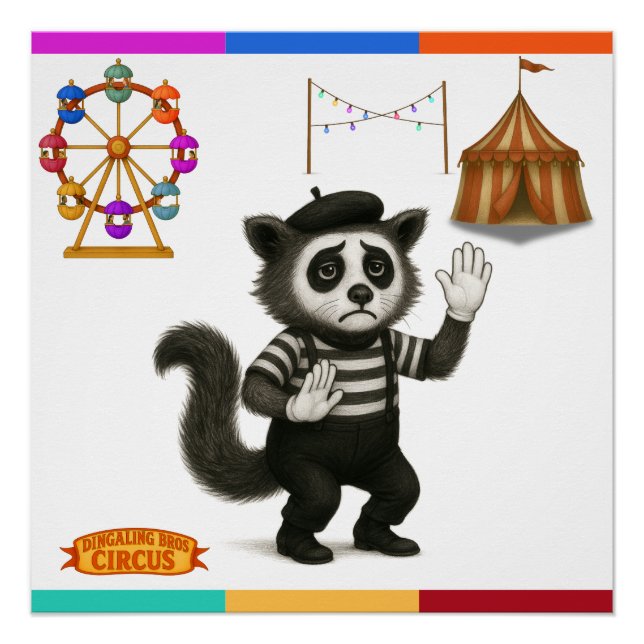 Marcel, civet mime poster (Front)