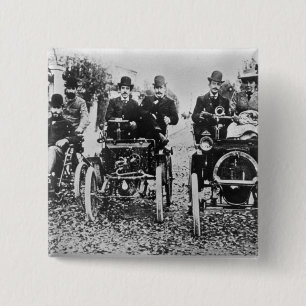 Marcel (d.1903) and Louis (1877-1944) Renault driv 15 Cm Square Badge