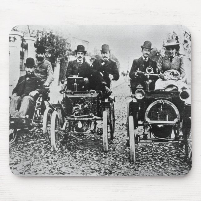 Marcel (d.1903) and Louis (1877-1944) Renault driv Mouse Mat (Front)