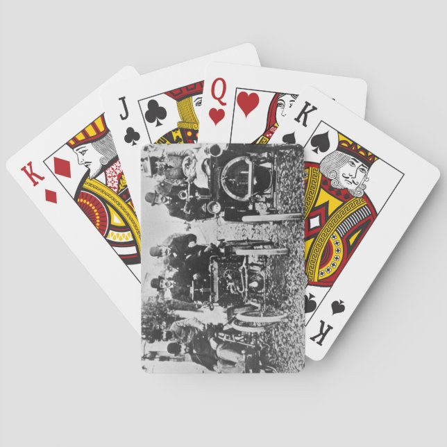 Marcel (d.1903) and Louis (1877-1944) Renault driv Playing Cards (Back)