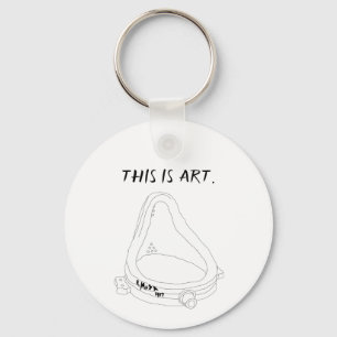 Marcel Duchamp's Fountain R.Mutt 1917 Key Ring