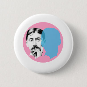 Marcel Proust 6 Cm Round Badge