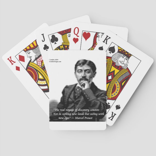 Marcel Proust & Famous Quote Playing Cards (Back)
