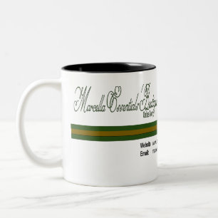 Marcella Essentials Boutique Logo Two-Tone Coffee Mug
