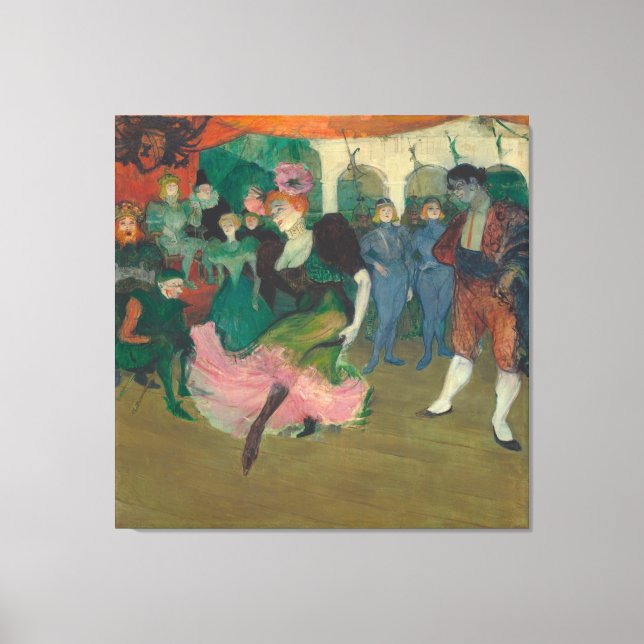 Marcelle Lender Dancing the Bolero in "Chilpéric" Canvas Print (Front)