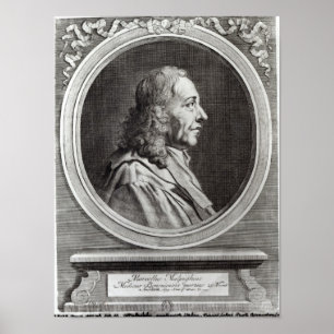 Marcello Malpighi  aged 67, 1694 Poster