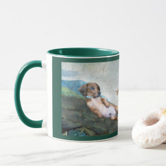 Marcello the creation of dog 11 oz Art Mug