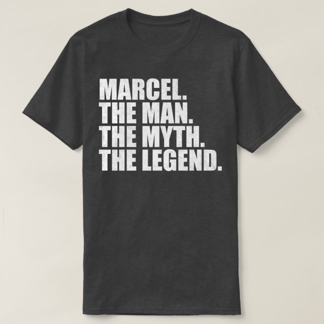 MarcelMarcel Name Marcel given name T-Shirt (Design Front)