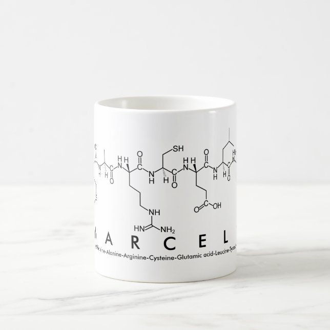 Marcely peptide name mug (Center)