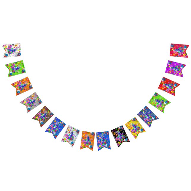 March, 14 Birthday Bunting Banner (All)
