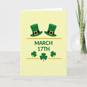 March 17Th Celebration Card