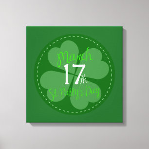 March 17th St. Patty's Day Celebration Canvas Print