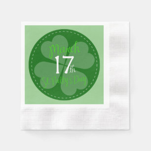 March 17th St. Patty's Day Celebration Napkin