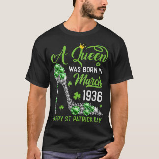 March 1936 87th Birthday Happy St Patrick's Day Sh T-Shirt
