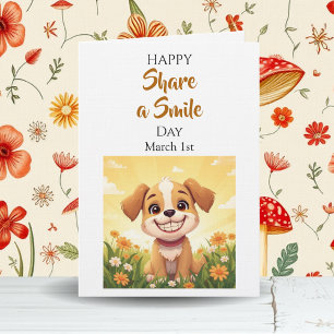 March 1st is Share a Smile Day!  Card