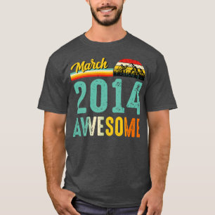 March 2014 Birthday Gift Shirt Vintage March 2014