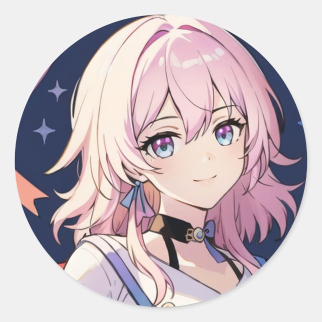 March 7th HSR Classic Round Sticker (Front)