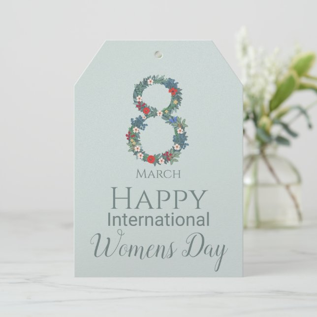 March 8 International Womens Day     Invitation (Standing Front)