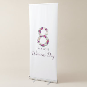 March 8 International Womens Day Retractable Banner