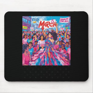 March 8 Women's Equality Empowerment Protest Tee S Mouse Mat