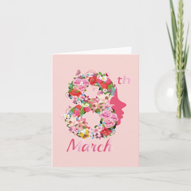 March 8th International Women's Day  Card (Front)