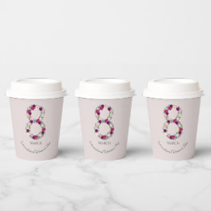 March 8th International Women's Day Celebration   Paper Cups