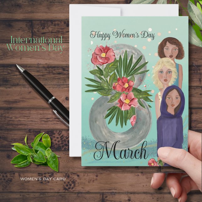 March 8th International Women's Day Holiday Card (March 8th International Women's Day Holiday Card)