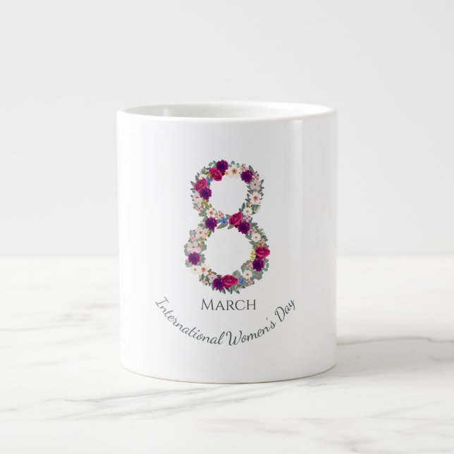 March 8th International Women's Day         Large Coffee Mug (Front)