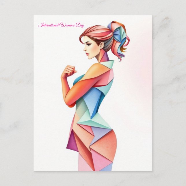 March 8th International Women's Day Postcard (Front)