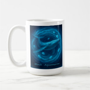 March Aquamarine – Whale & Ocean Gem Coffee Mug
