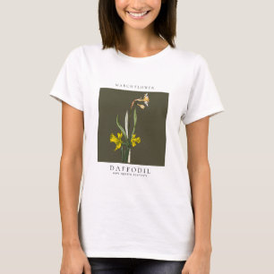 March Birth Month Flower T-Shirt