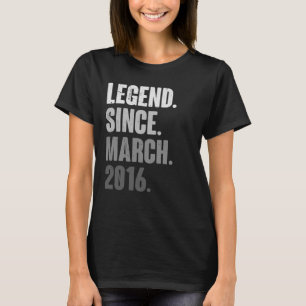 March Birthday 7th Decoration 7 Years Old Vintage T-Shirt