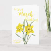 March Birthday Daffodil Birth Flower
