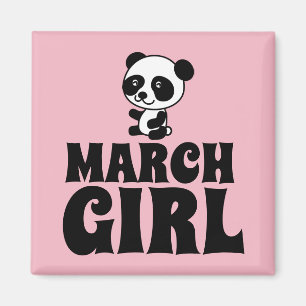 MARCH BIRTHDAY GIRL MAGNET