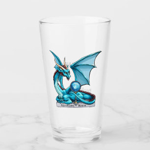 March Birthstone Dragon: Aquamarine Glass