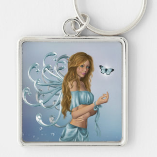 March Birthstone Fairy Key Ring