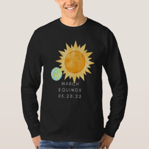 March Equinox 03 20 22 Commemorative Watercolor St T-Shirt
