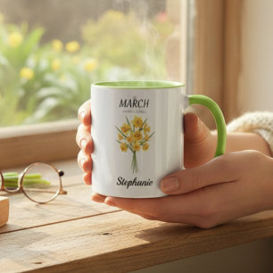 March Floral Spring Nature Lover Birthday Mug