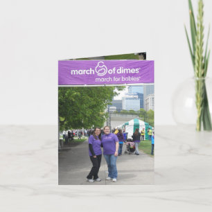 March for Babies 2012 Thank you card