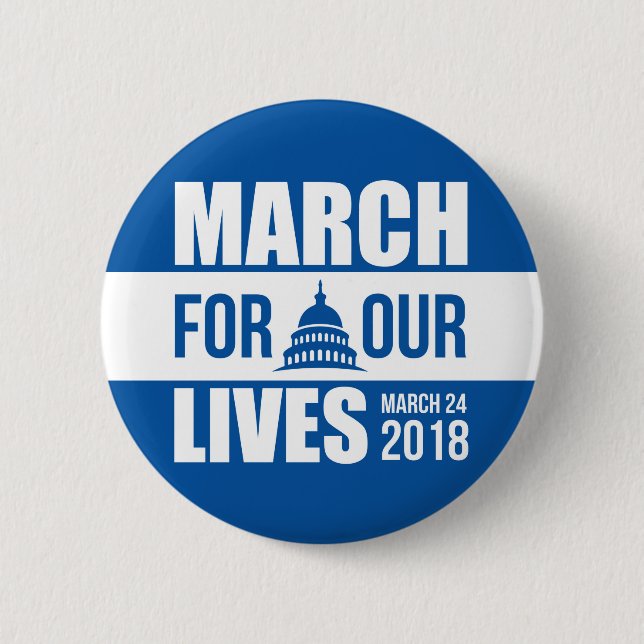 March For Our Lives 6 Cm Round Badge (Front)