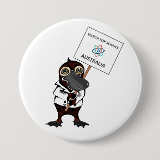 March for Science Australia - Platypus - 7.5 Cm Round Badge
