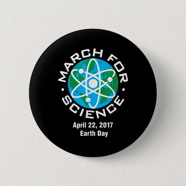 March For Science Earth Day 2017  6 Cm Round Badge (Front)