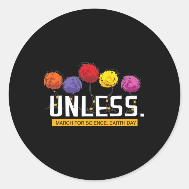 March For Science Earth Day  Classic Round Sticker (Front)