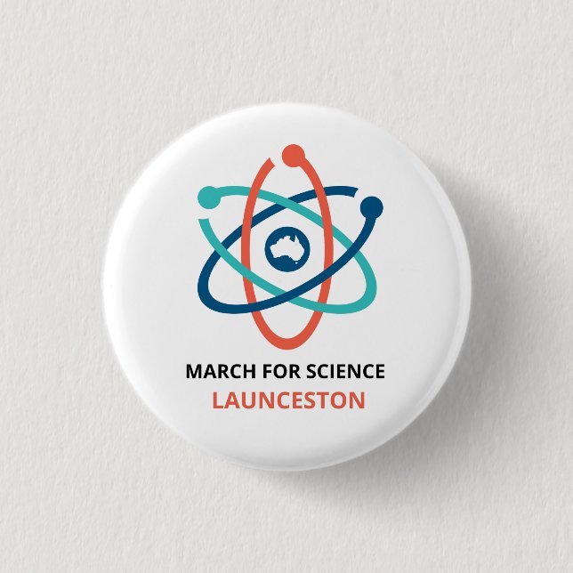 March for Science - Launceston - 3 Cm Round Badge (Front)